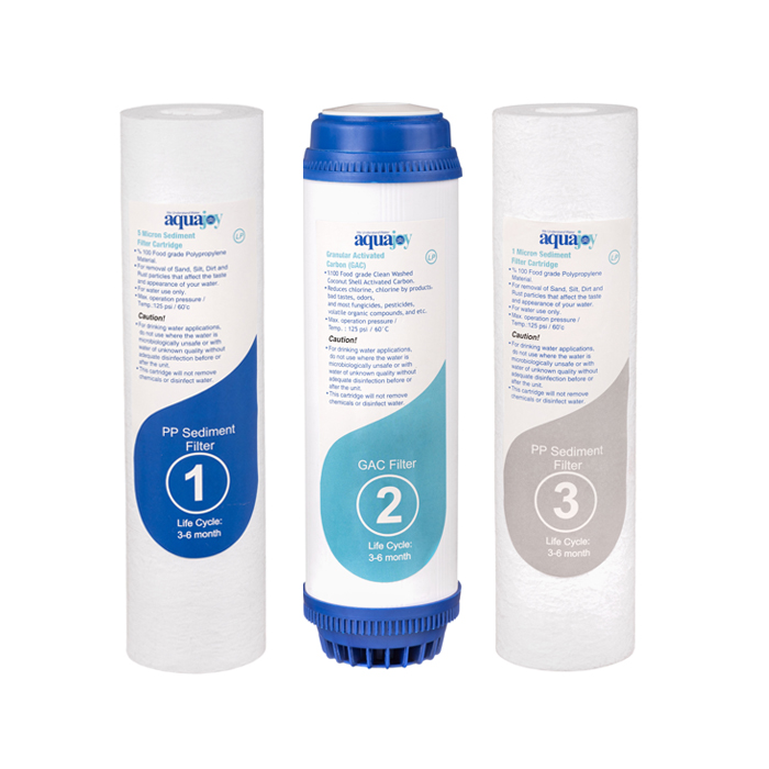 Aquajoy water purifier filter, LP model, pack of 3
